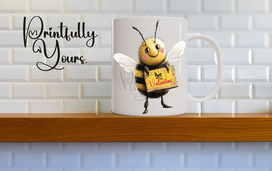 Title: Bee My Valentine – Adorable Bumblebee Mug